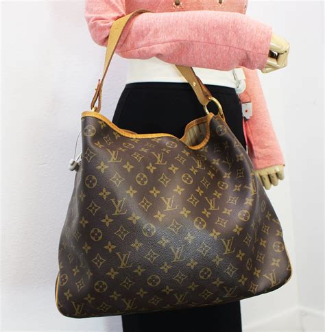 louis vuitton monogram canvas delightful mm qjb08t1y0a062 brown|LOUIS VUITTON Monogram Delightful MM .